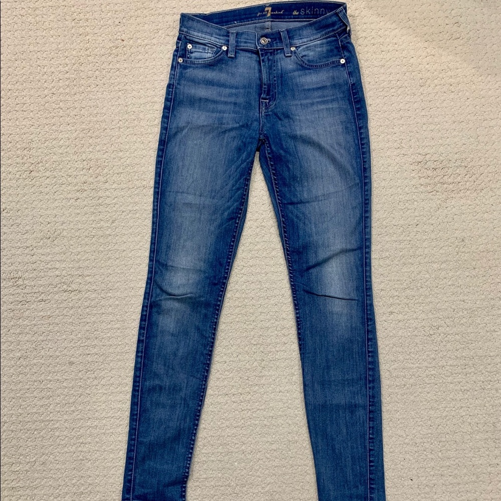 7 for all Mankind size 27 skinny jeans